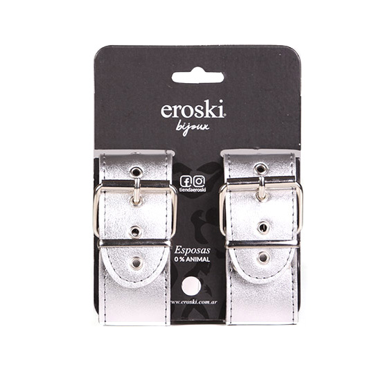 Esposas Silver c/cadena 4cm